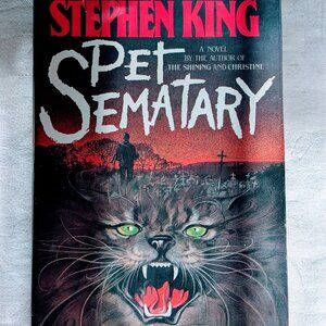 VTG 1983 Pet Cemetery Stephen King Hardcover DJ Doubleday Y43 Early Printing